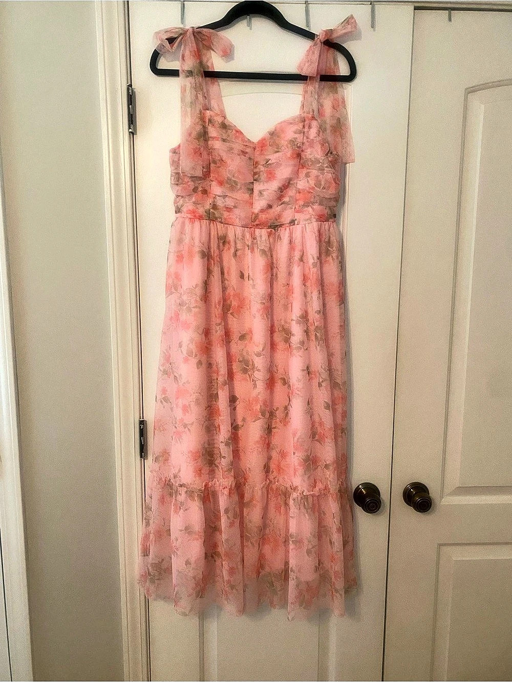 Blu Pepper Midi Dress Floral Pink